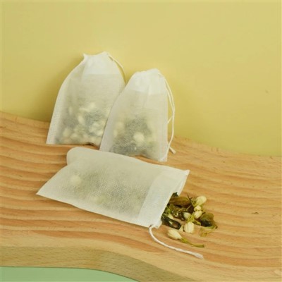 Bolsitas de té vacías con cordón